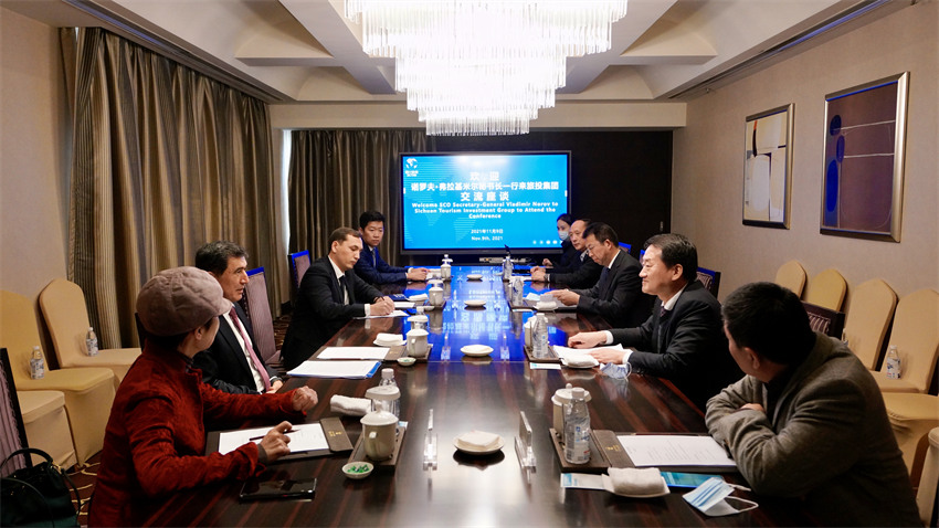 旅投集團黨委書記、董事長任丁會見上合組織秘書長諾羅夫一行